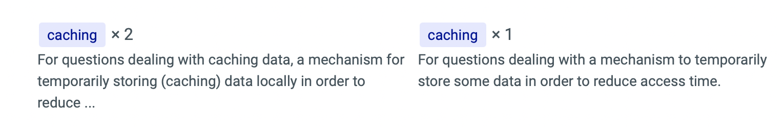 Both [caching] tags
